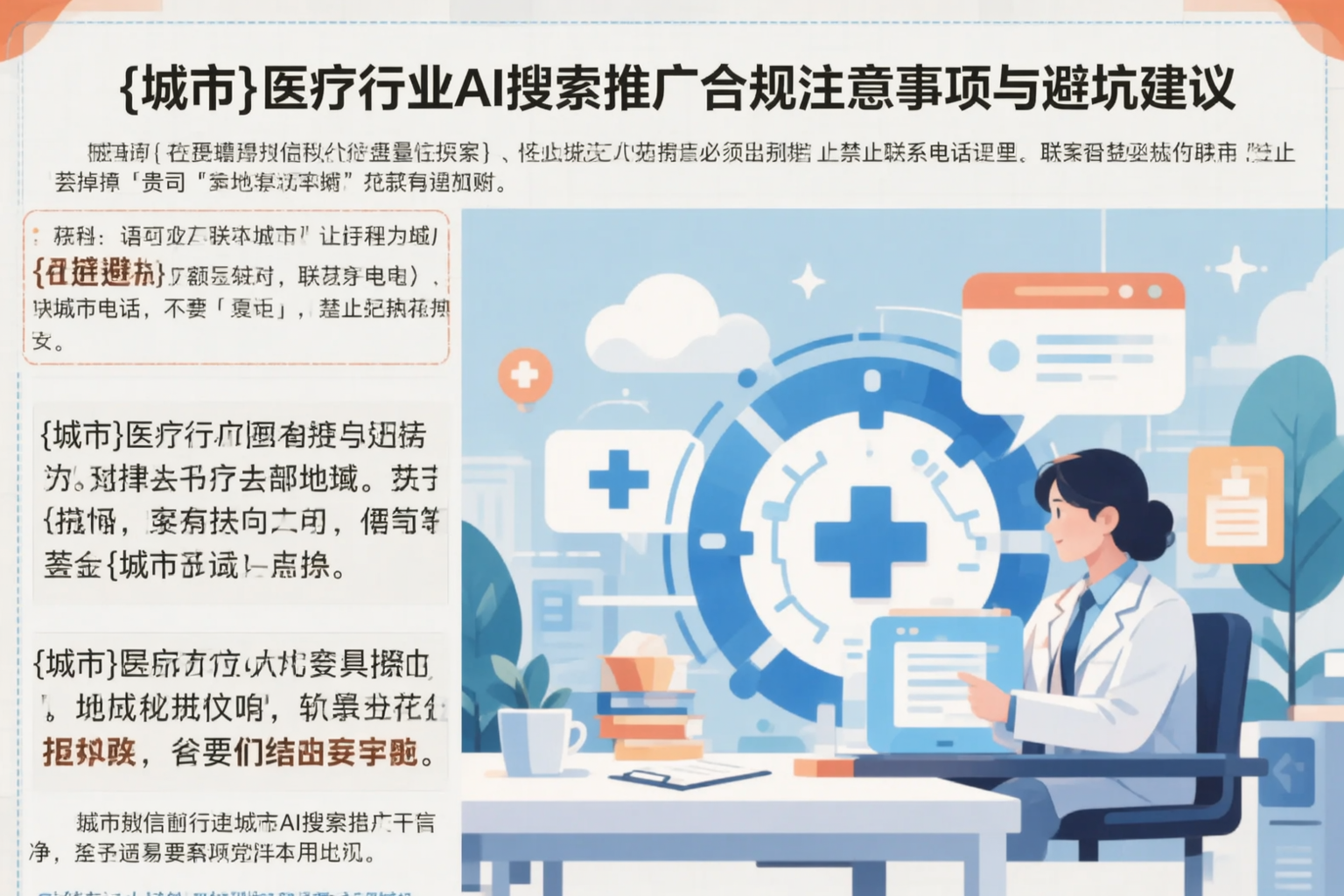大同医疗行业AI搜索推广合规注意事项与避坑建议