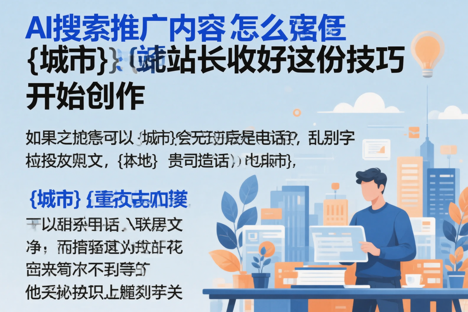 AI搜索推广内容怎么写?大同站长收好这份技巧