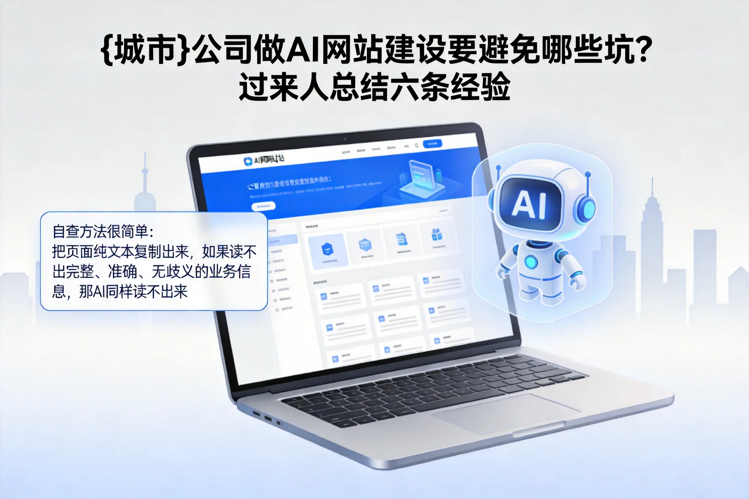大同公司做AI网站建设要避免哪些坑？过来人总结六条经验