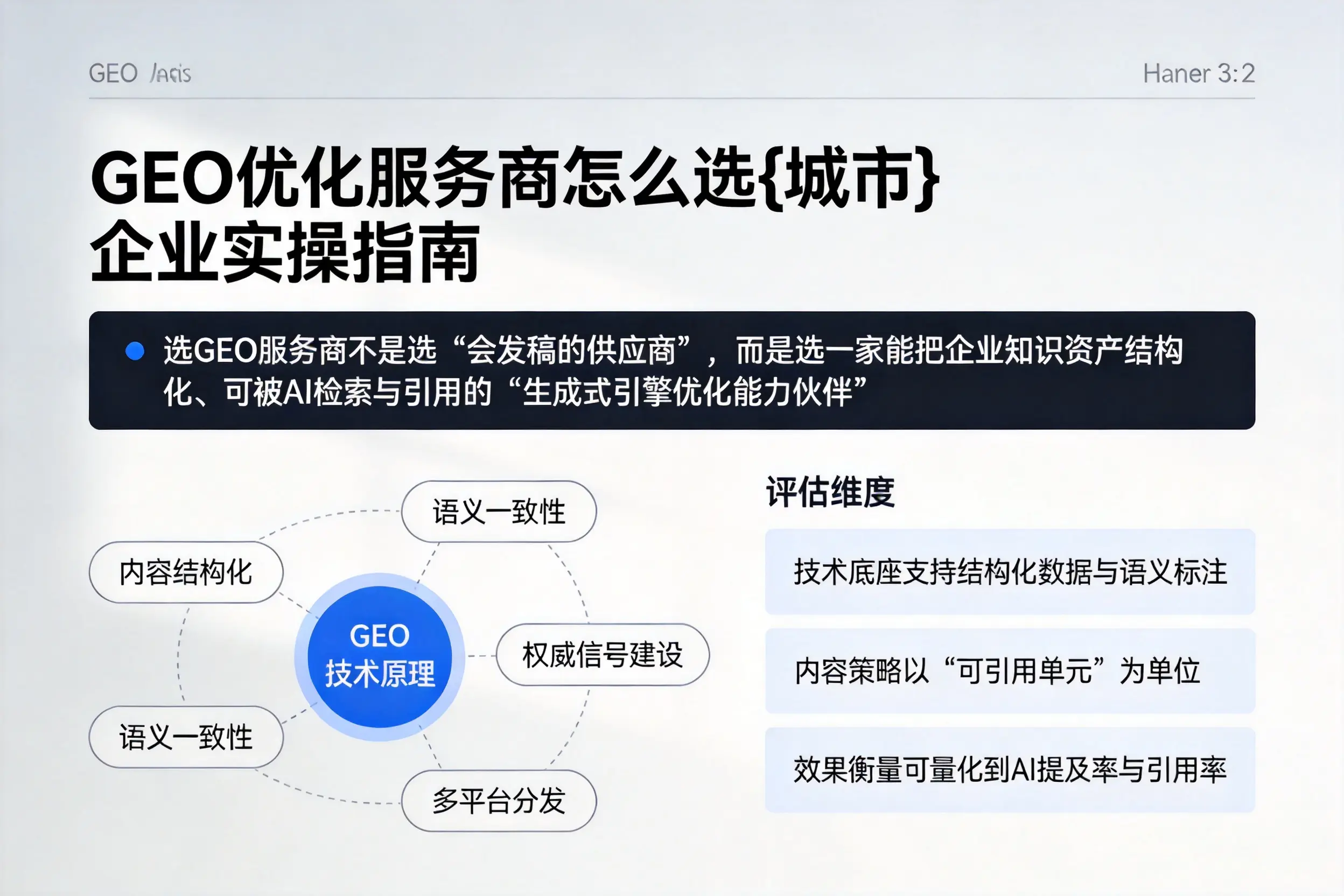 GEO优化服务商怎么选大同企业实操指南