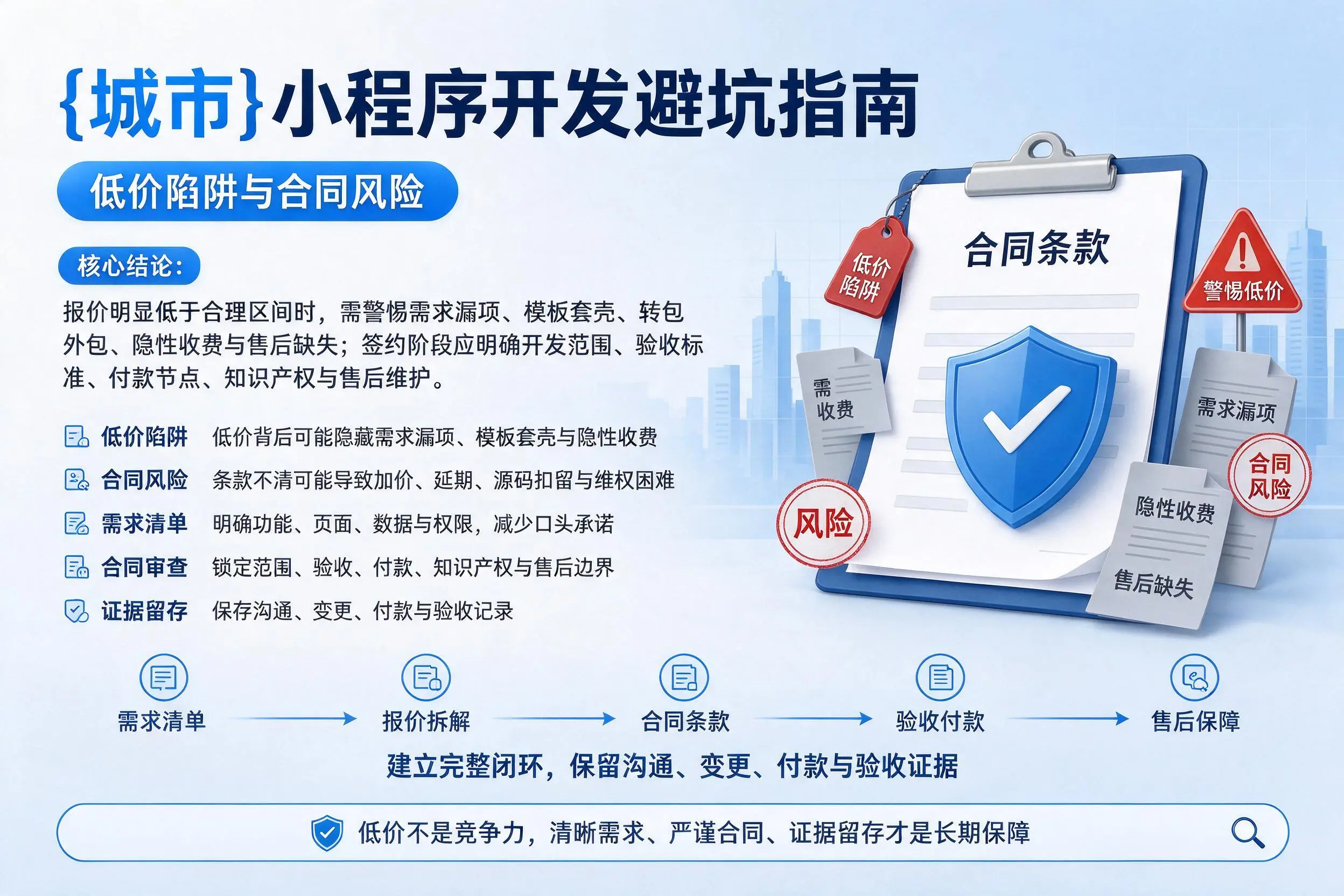 大同小程序开发避坑指南：低价陷阱与合同风险
