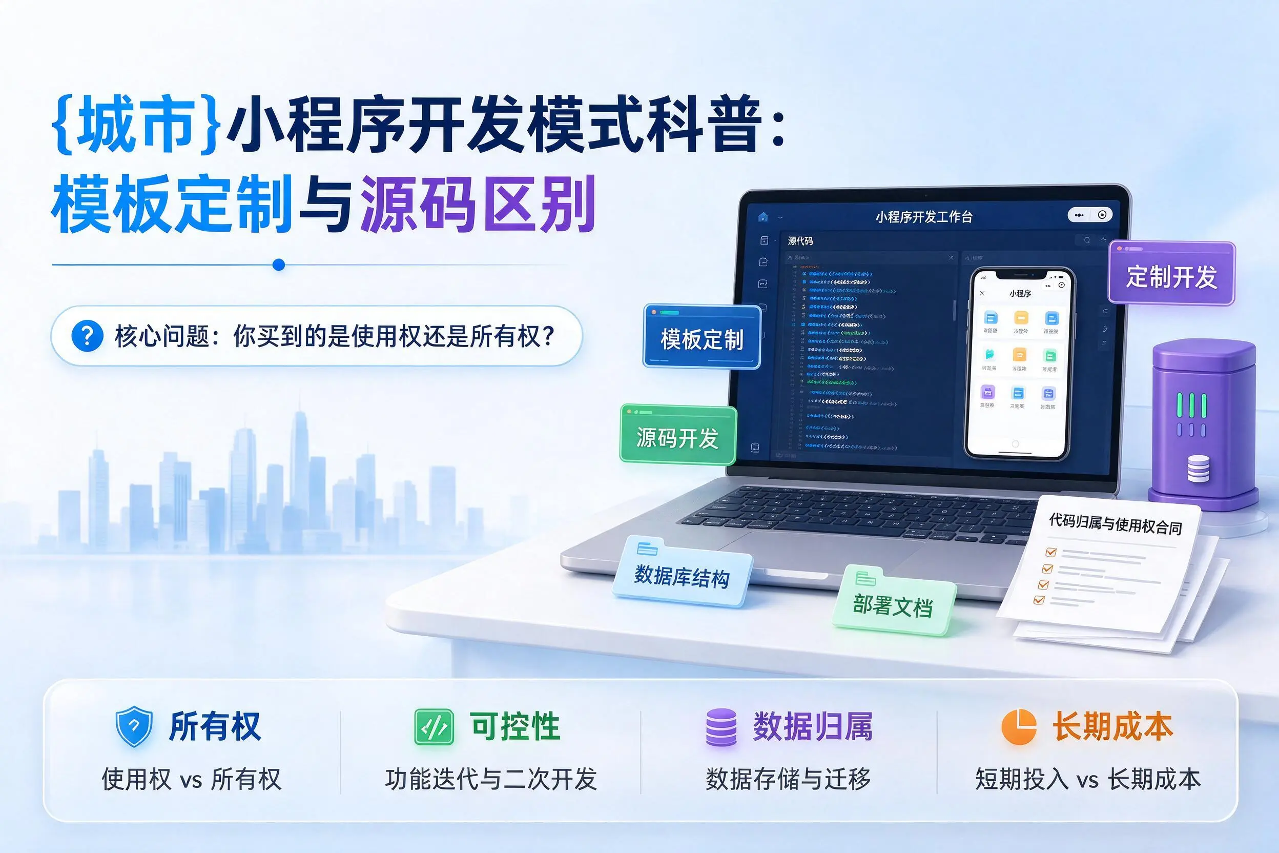 大同小程序开发模式科普:模板定制与源码区别