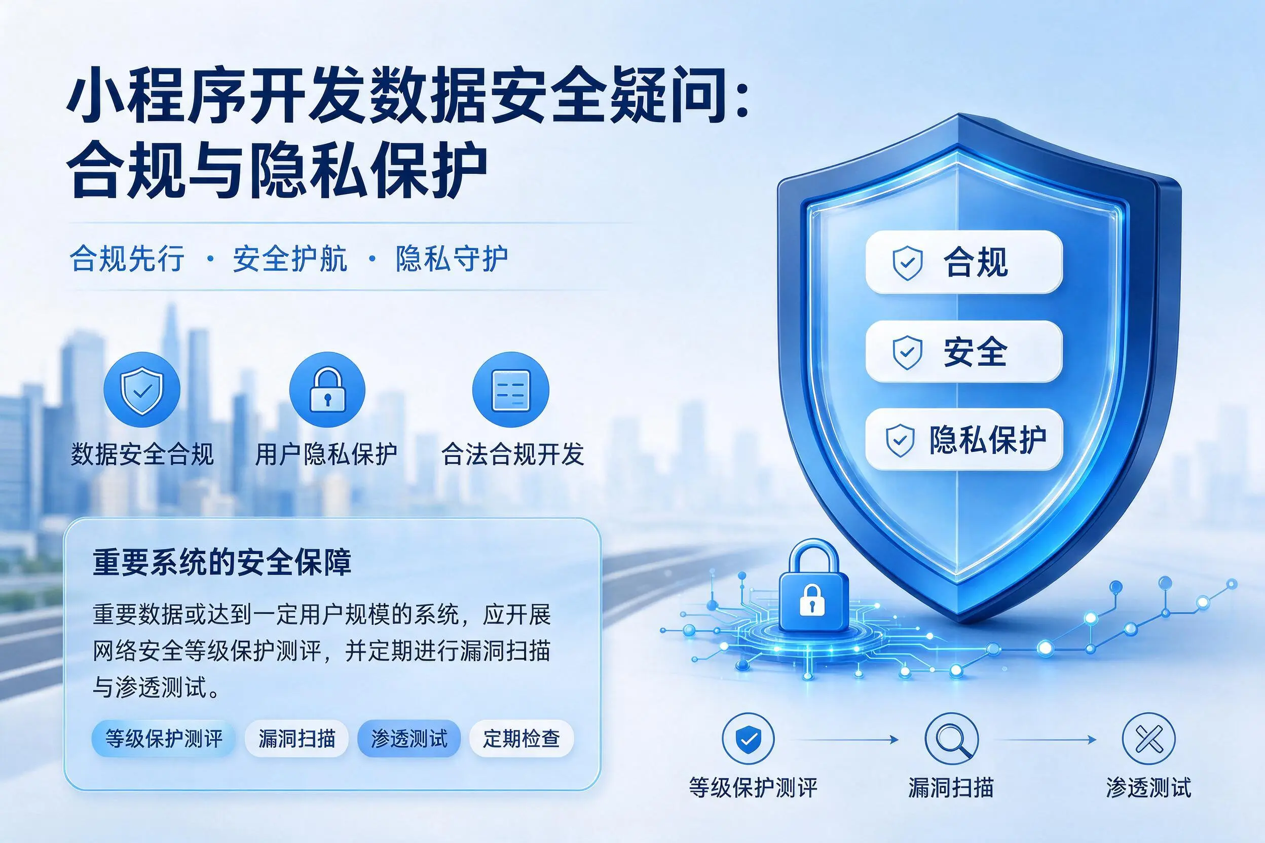 大同小程序开发数据安全疑问:合规与隐私保护