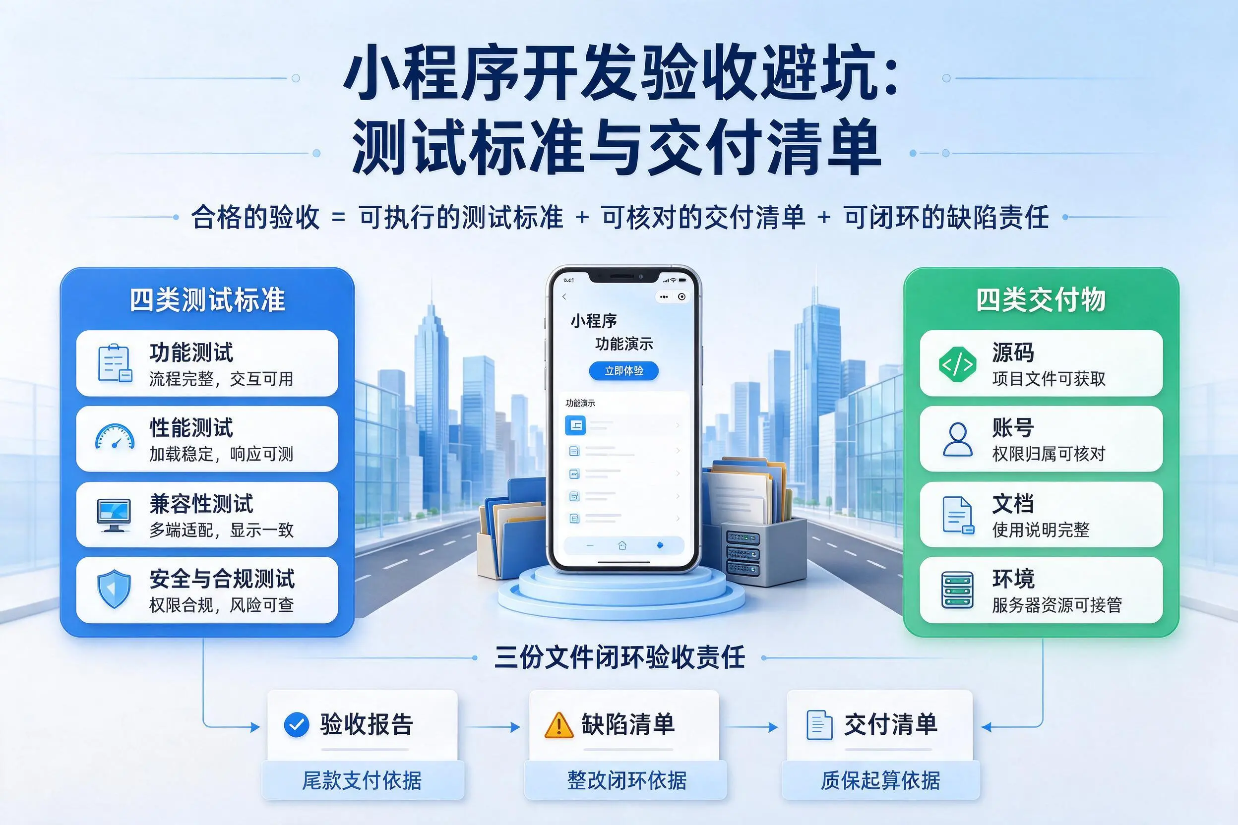 大同小程序开发验收避坑:测试标准与交付清单