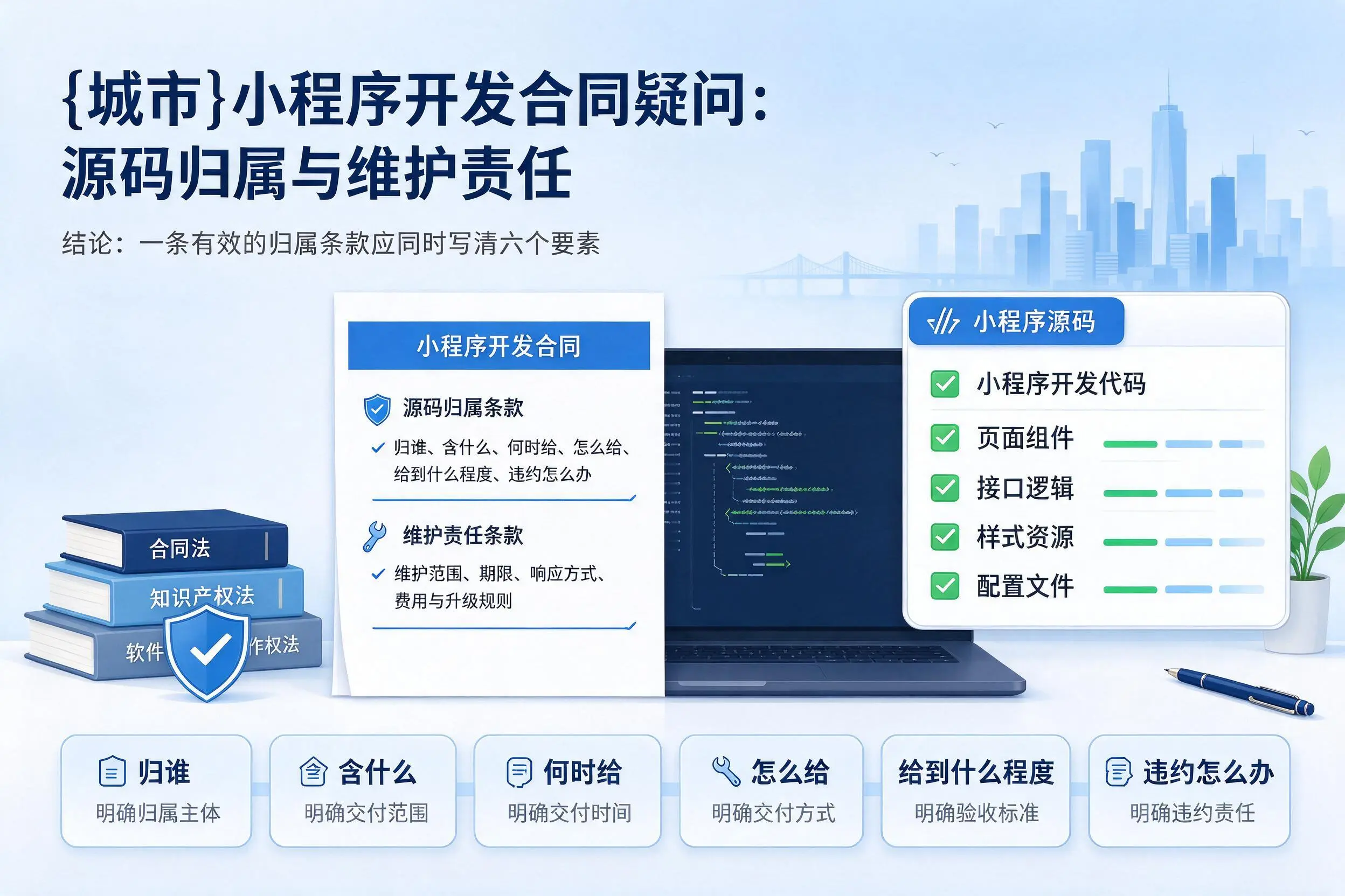 大同小程序开发合同疑问：源码归属与维护责任