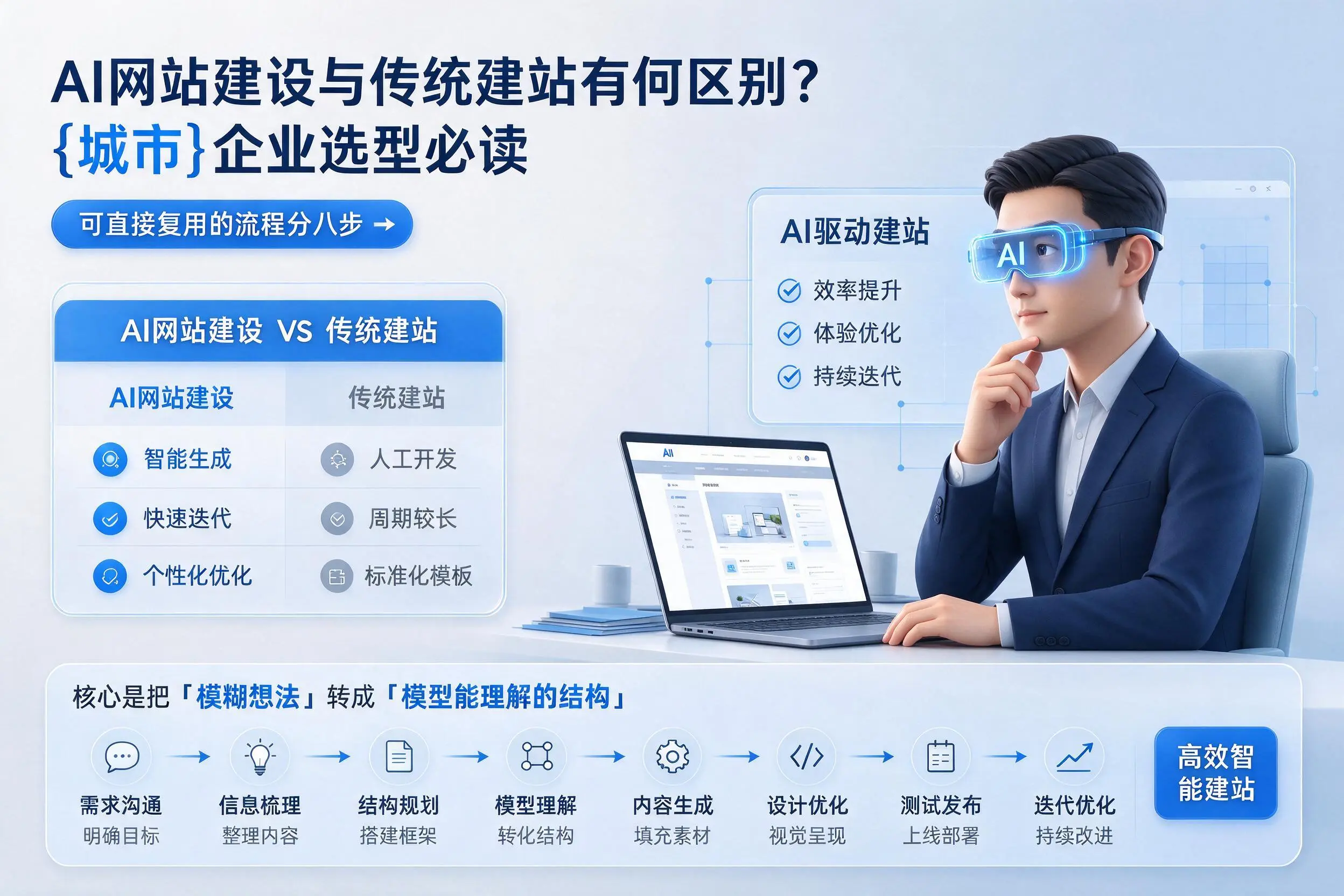 AI网站建设与传统建站有何区别?大同企业选型必读