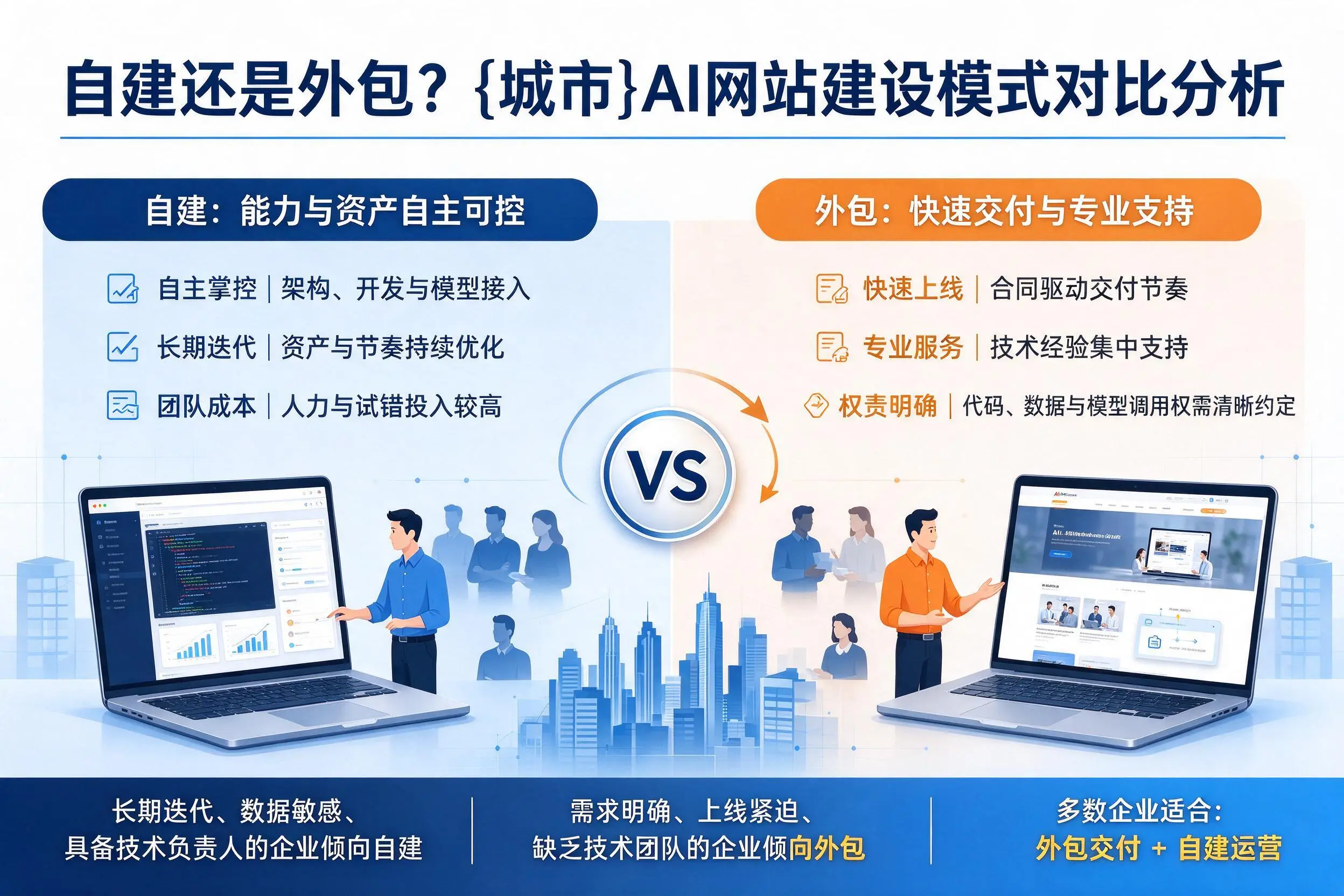 自建还是外包？大同AI网站建设模式对比分析